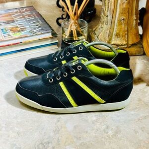 FootJoy FJ Mens Golf Shoes Casual Contour Spikeless 54397 Black Green 8.5W